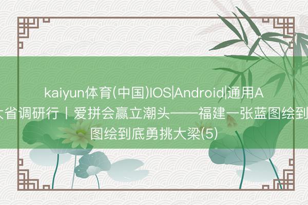 kaiyun体育(中国)IOS|Android|通用APP下载 经济大省调研行丨爱拼会赢立潮头——福建一张蓝图绘到底勇挑大梁(5)