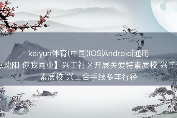 kaiyun体育(中国)IOS|Android|通用APP下载 【志愿沈阳 你我同业】兴工社区开展关爱特素质校 兴工合手续多年行径
