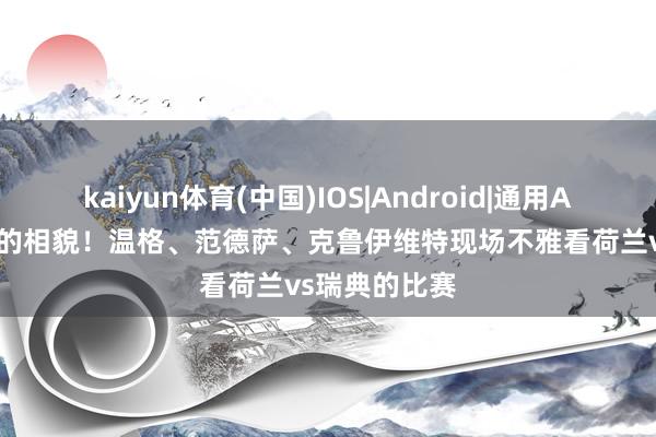 kaiyun体育(中国)IOS|Android|通用APP下载 纯熟的相貌!温格、范德萨、克鲁伊维特现场不雅看荷兰vs瑞典的比赛